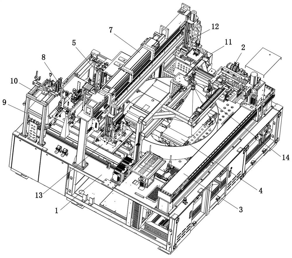 Full-automatic special-shaped polaroid laminating machine and laminating process thereof