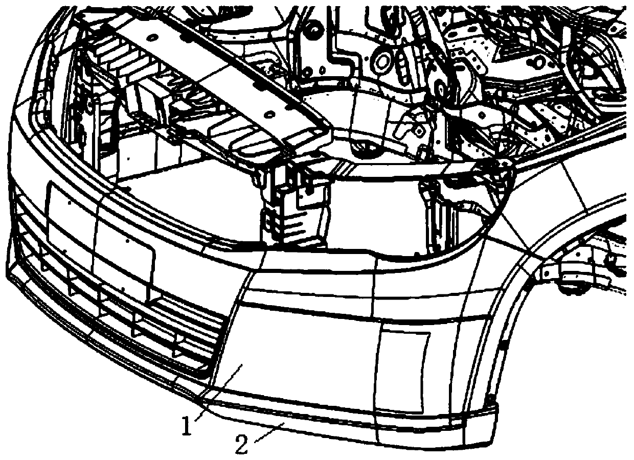 Integrated pedestrian protection structure