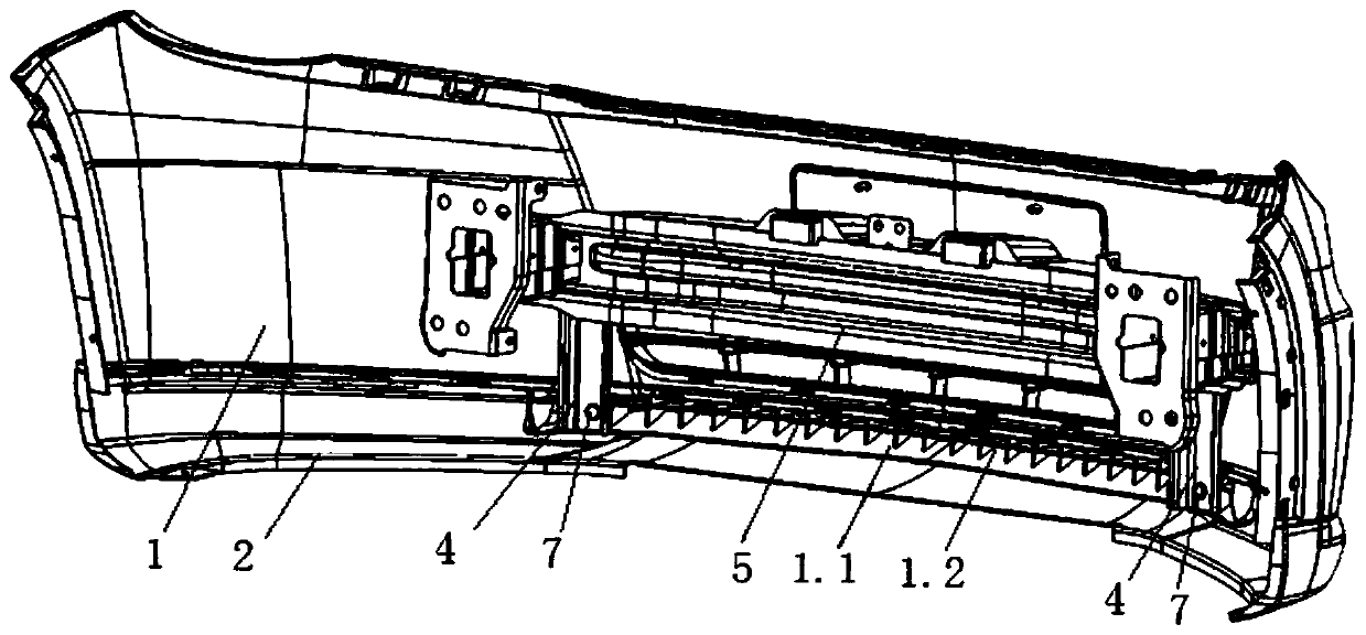 Integrated pedestrian protection structure