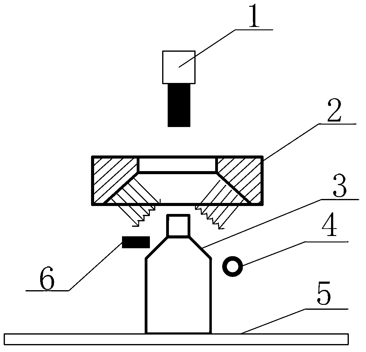 Plastic bottleneck excess material detecting method and device based on machine vision