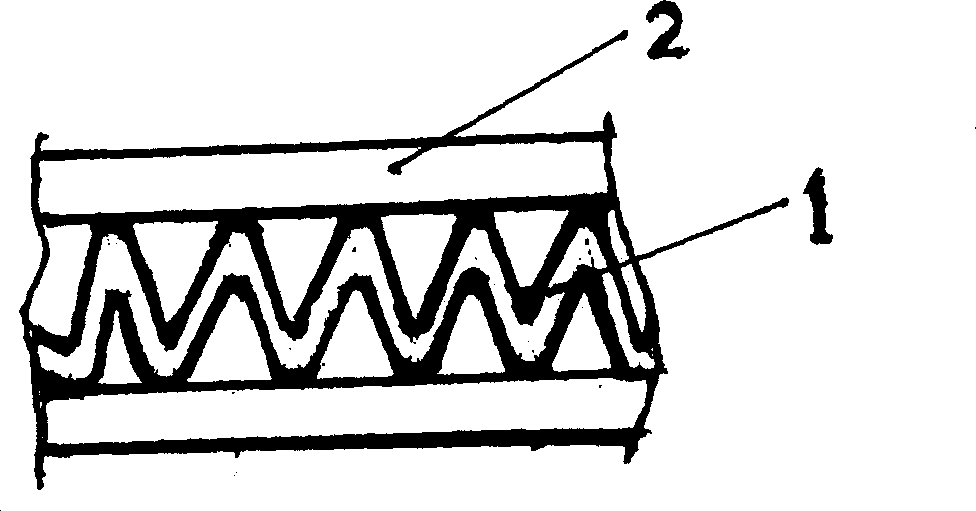 Method for producing packaging paper board and its producing device