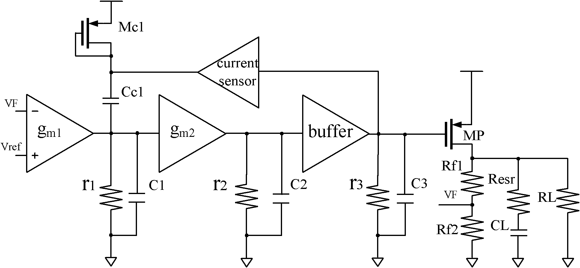 High-slew-rate error amplifier-based high-accuracy and high-speed low dropout (LDO) regulator circuit