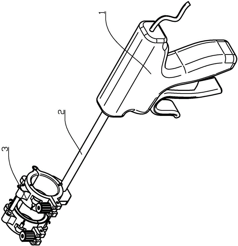 Outward-turning type intestinal tract welding anastomat