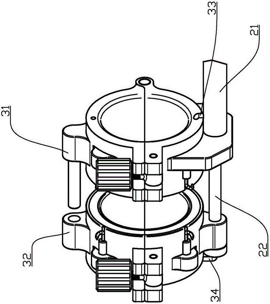 Outward-turning type intestinal tract welding anastomat