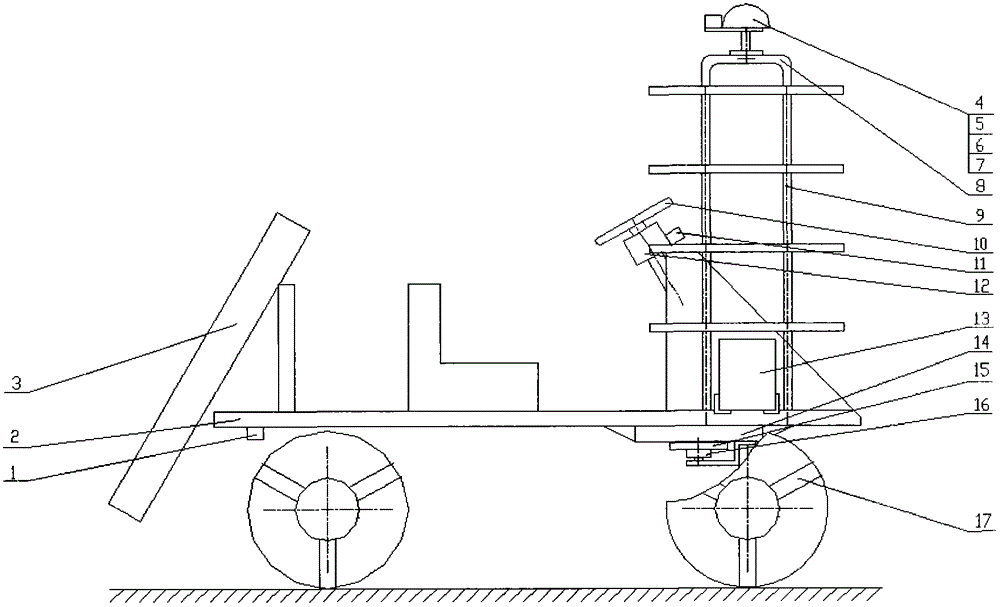 Satellite navigation automatic driving system and method for high-speed rice transplanter