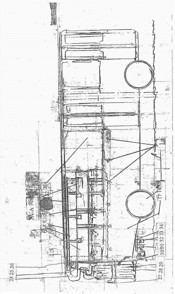 Air distribution type disaster reduction device for cabins, compartments and rooms