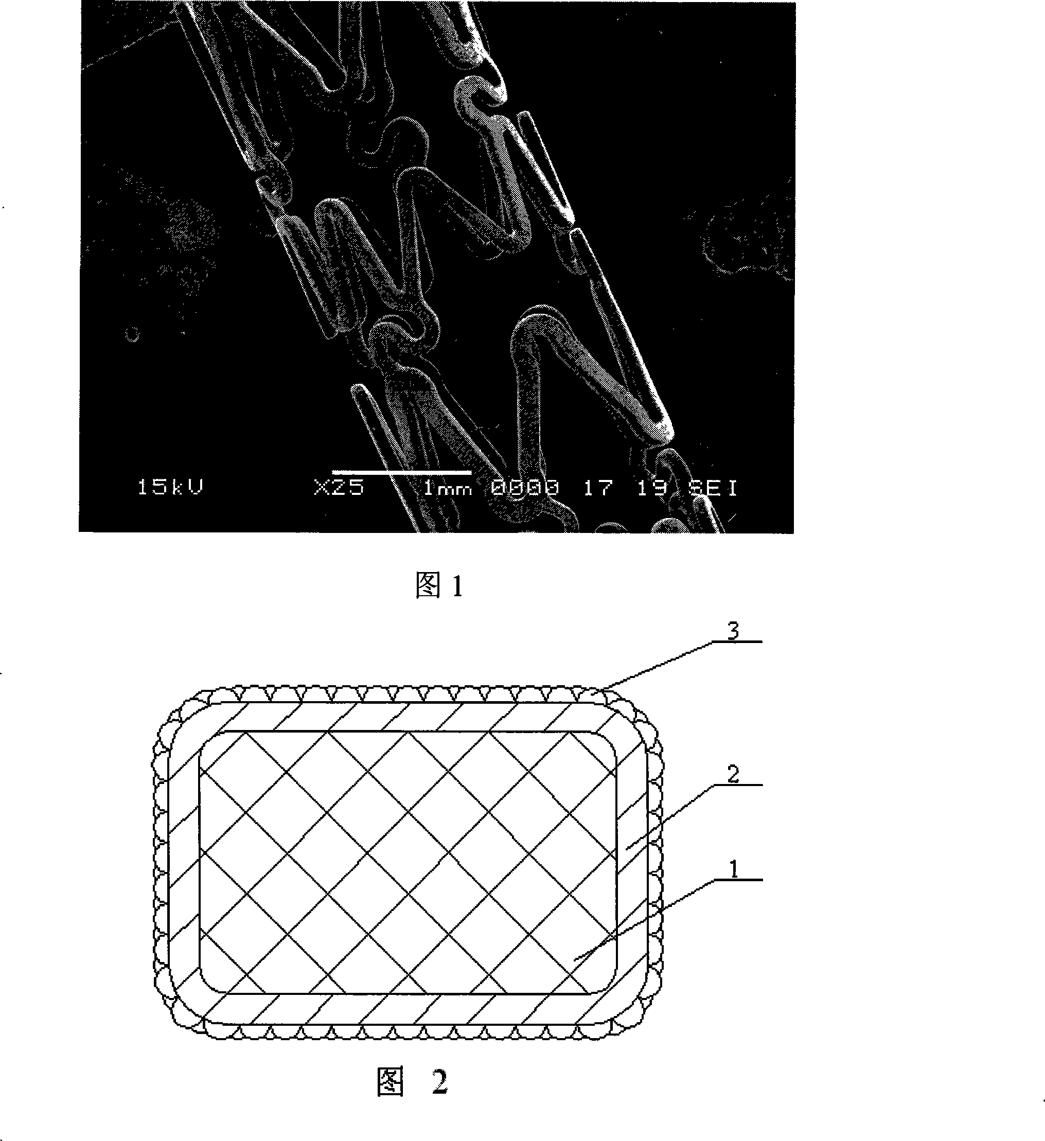 Medicament elution bracket for promoting esoderma repair and preventing vascular restenosis