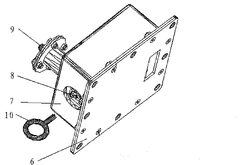 Safe mine lifter cage door locking device