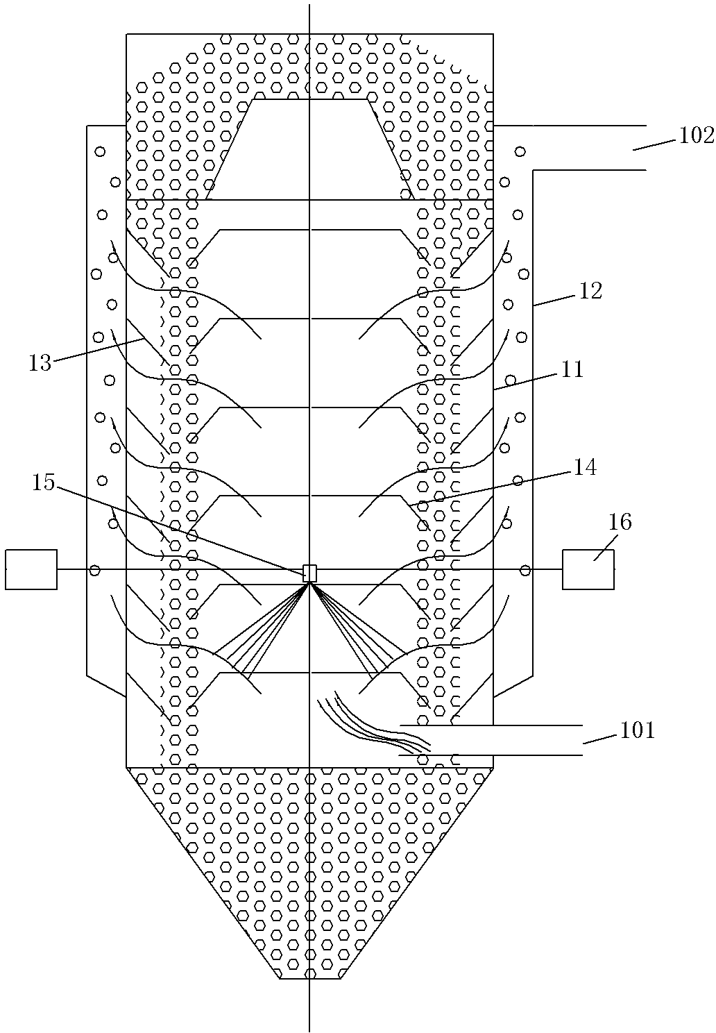 Dual heat source vertical type dryer and drying system using same