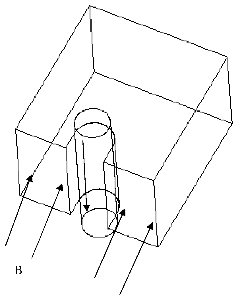 Electric grinding multi-line cutting current inlet method and device