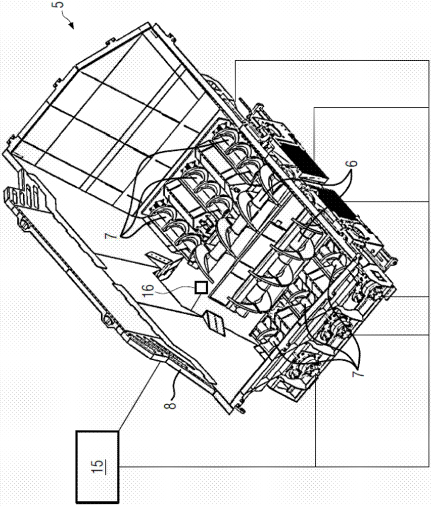 Construction machine with material conveying system