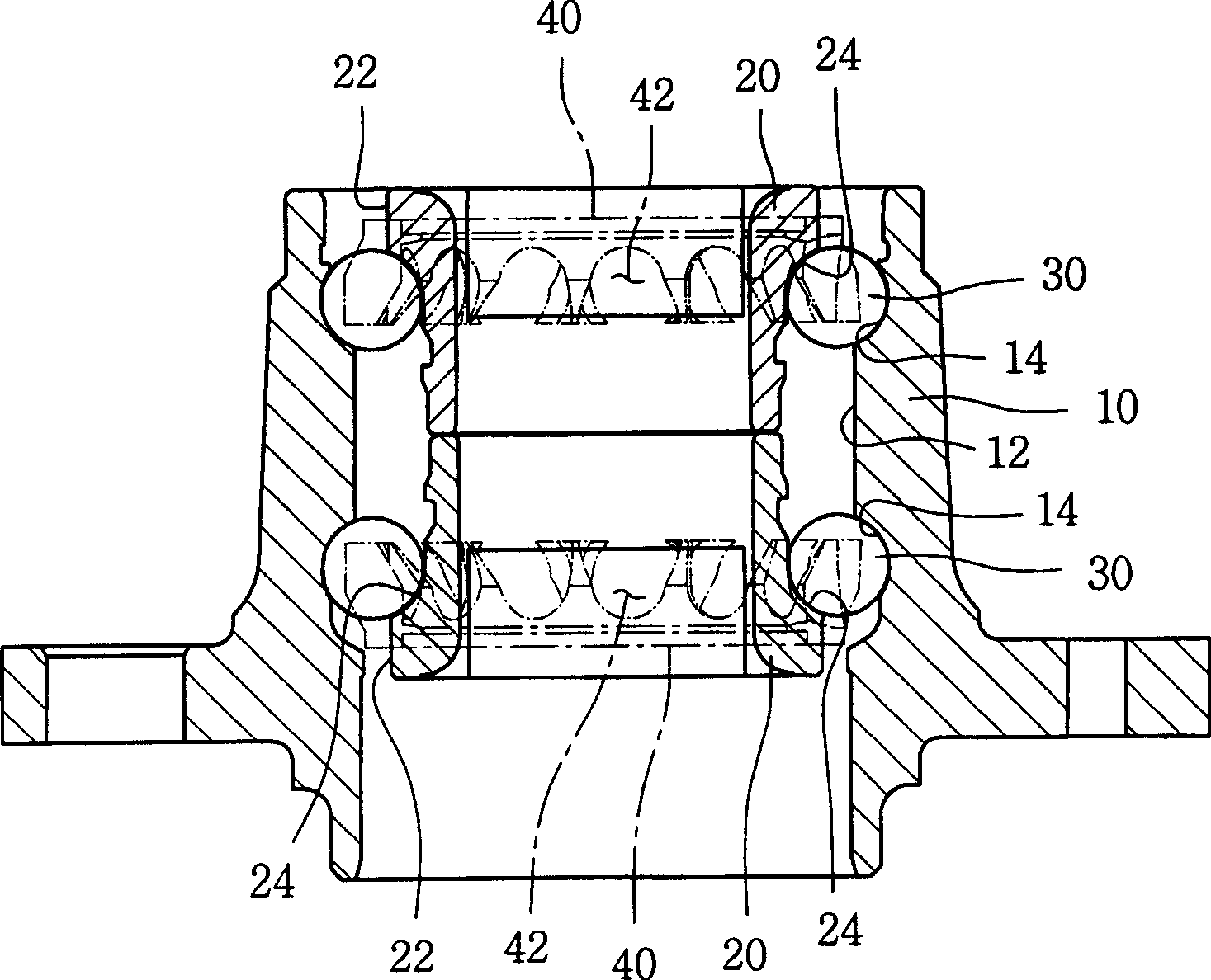 Ball supply and ball quantity checking device for bearing