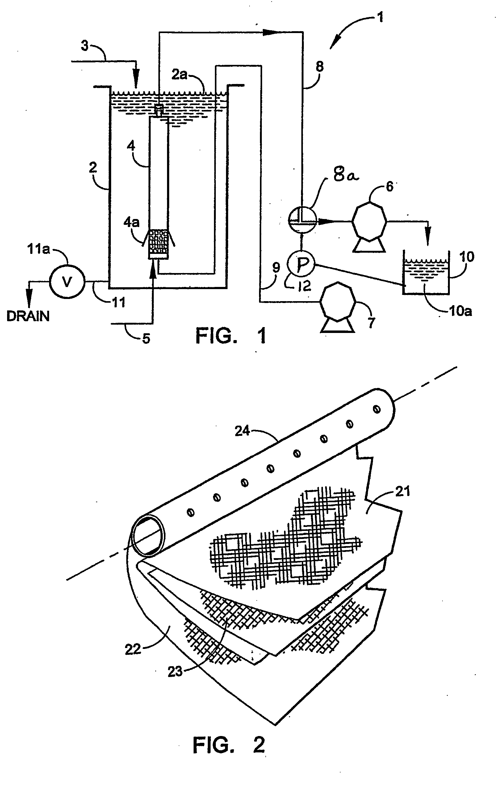 Low pressure filtration