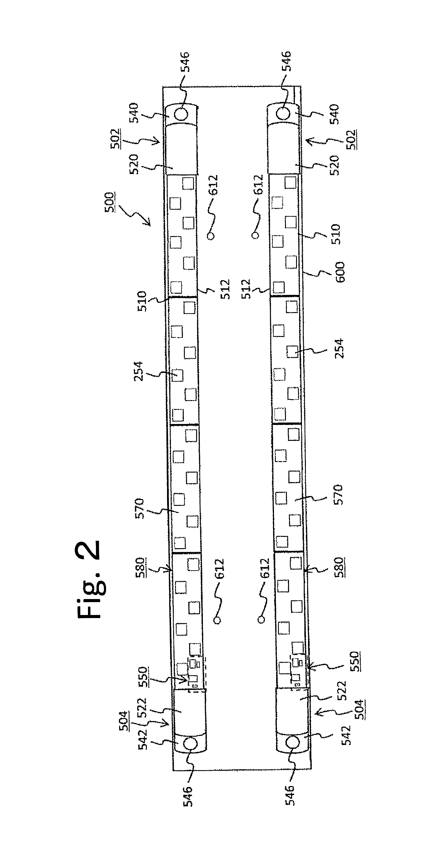 Lighting device having LED elements