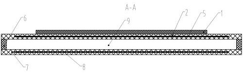 Airbag type cowshed mat and its preparation process and application