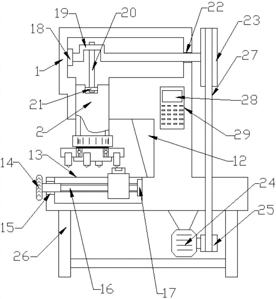 Punching machine for eyelets of clothing