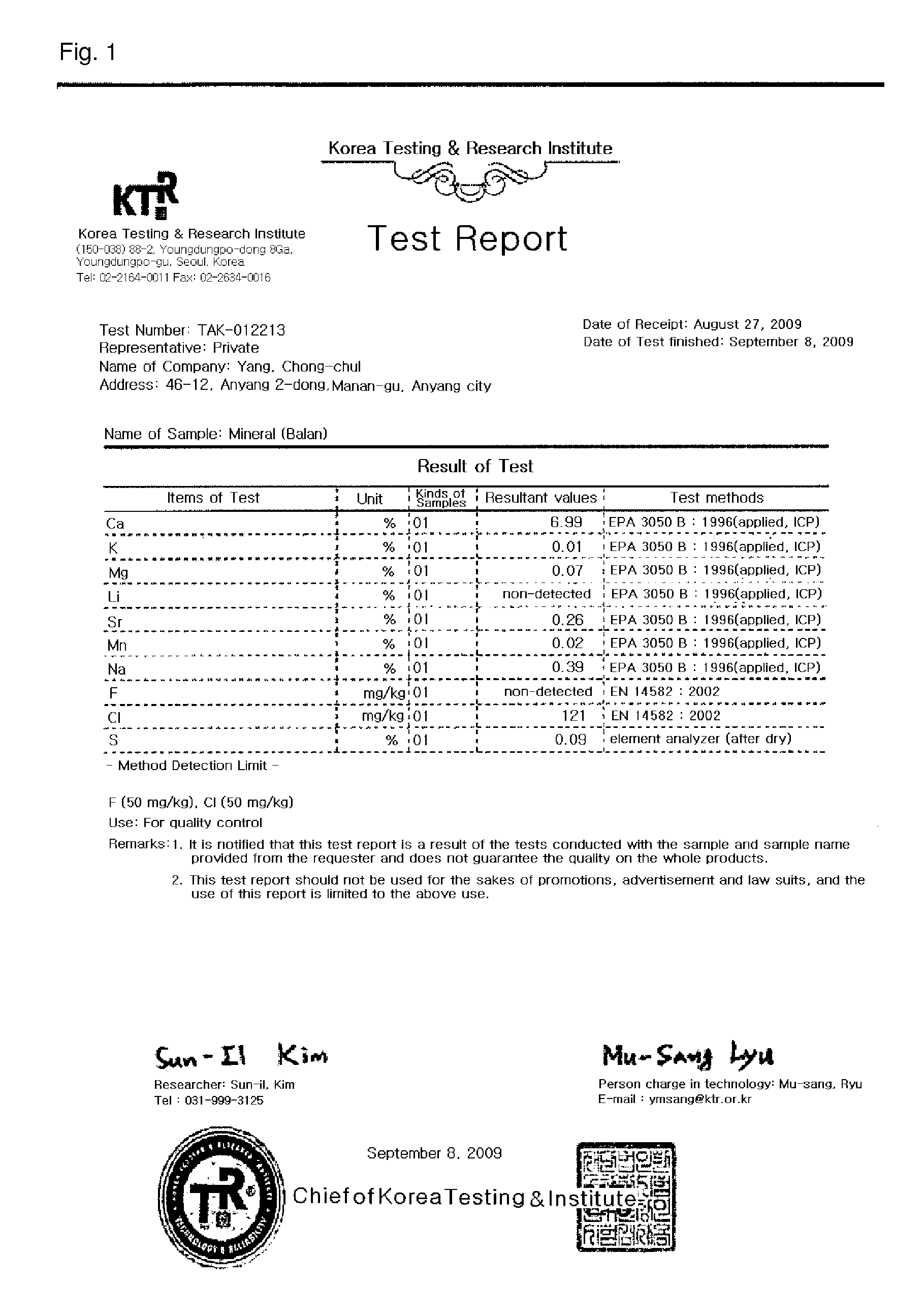 Mineral composition, and preparation method thereof