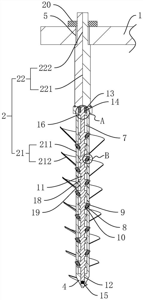 Pile foundation static load compression test device