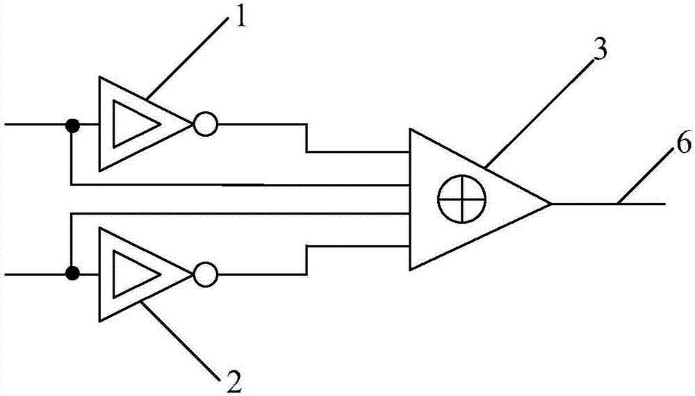 XOR gate circuit and anti-radiation chip