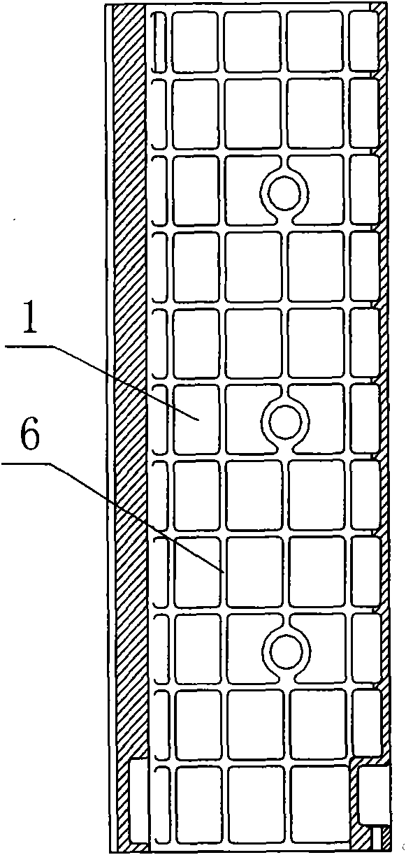 Upright post structure of horizontal type numerical control boring-milling machine