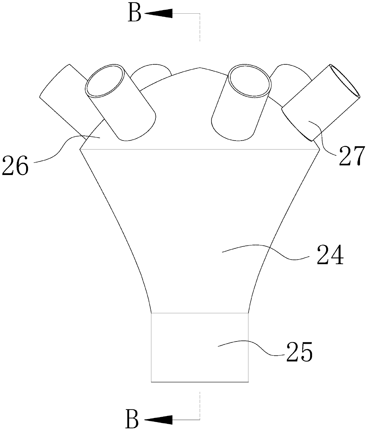 Integrated high-molecular dry denitration agent conveying device and integrated high-molecular dry denitration agent conveying method