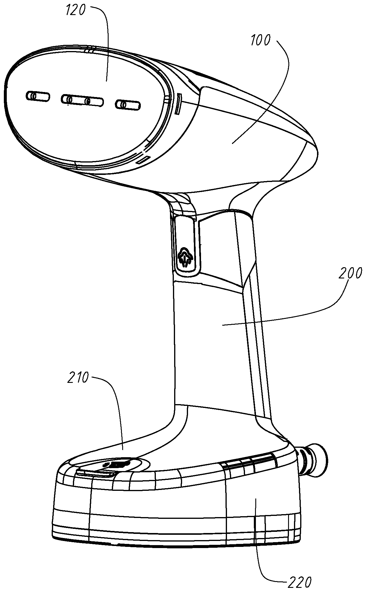 Folding steam brush