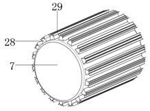 Squeezing device for bamboo juice production