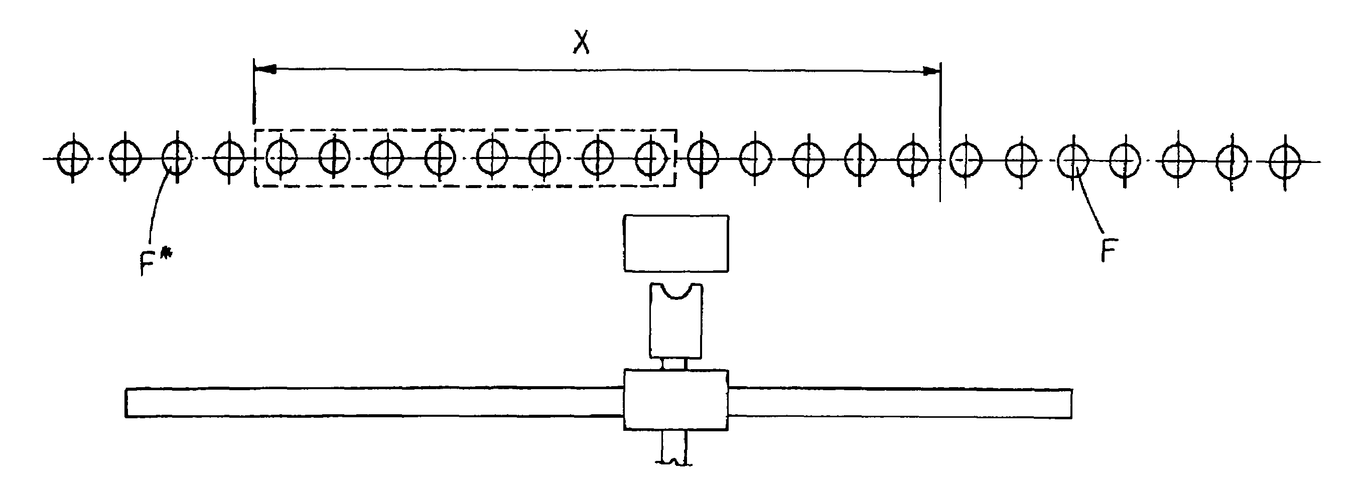 Method for statistic weighing of a product introduced into containers in a filling machine