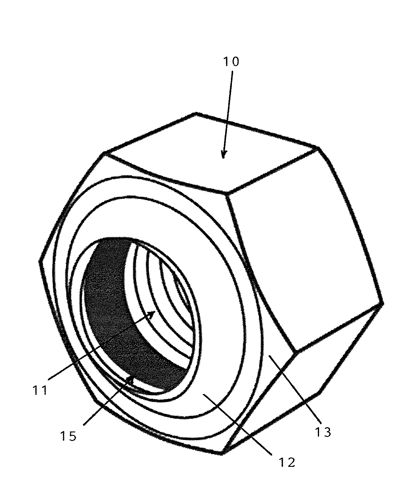 One-piece self-locking nut