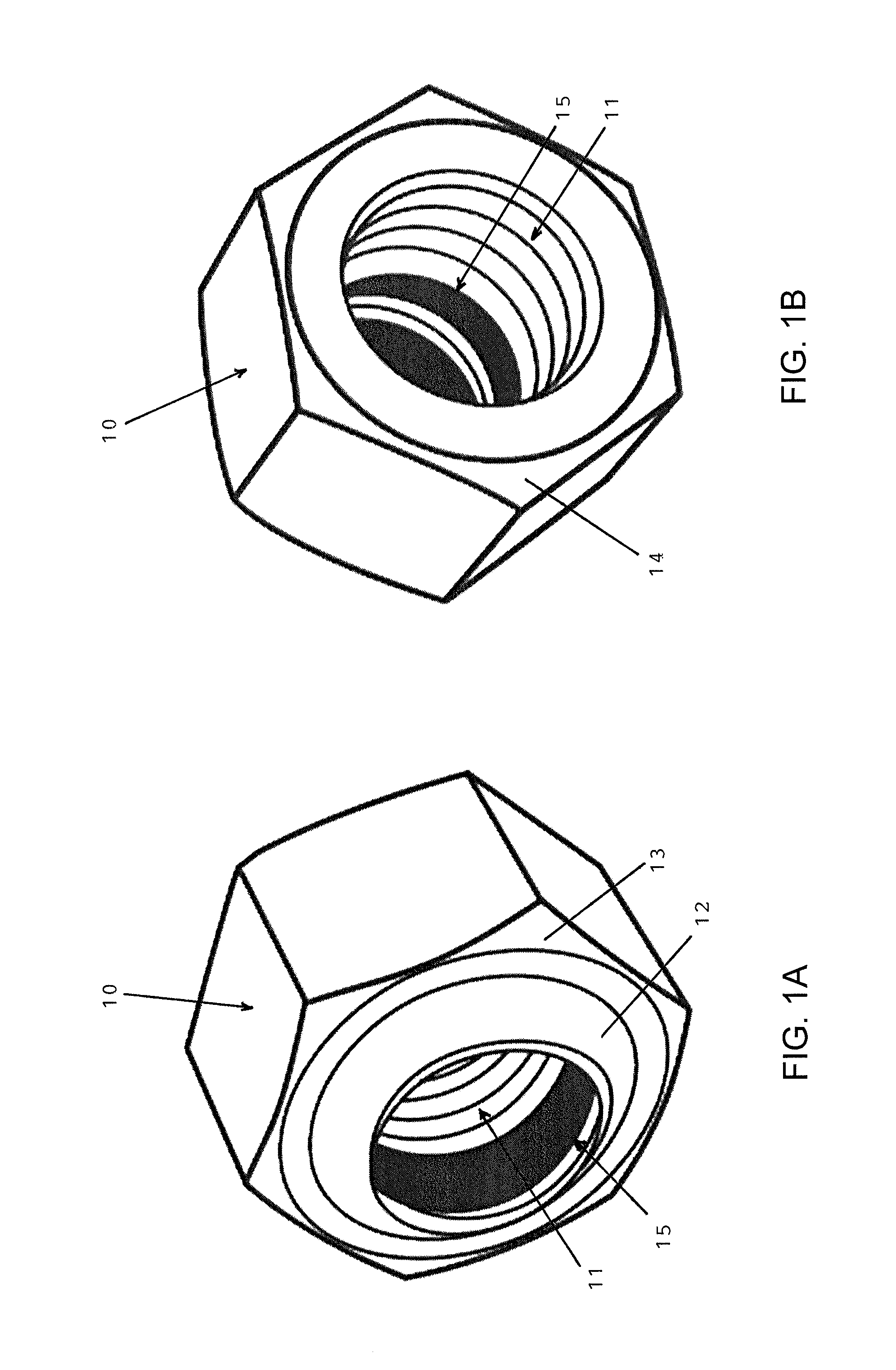 One-piece self-locking nut