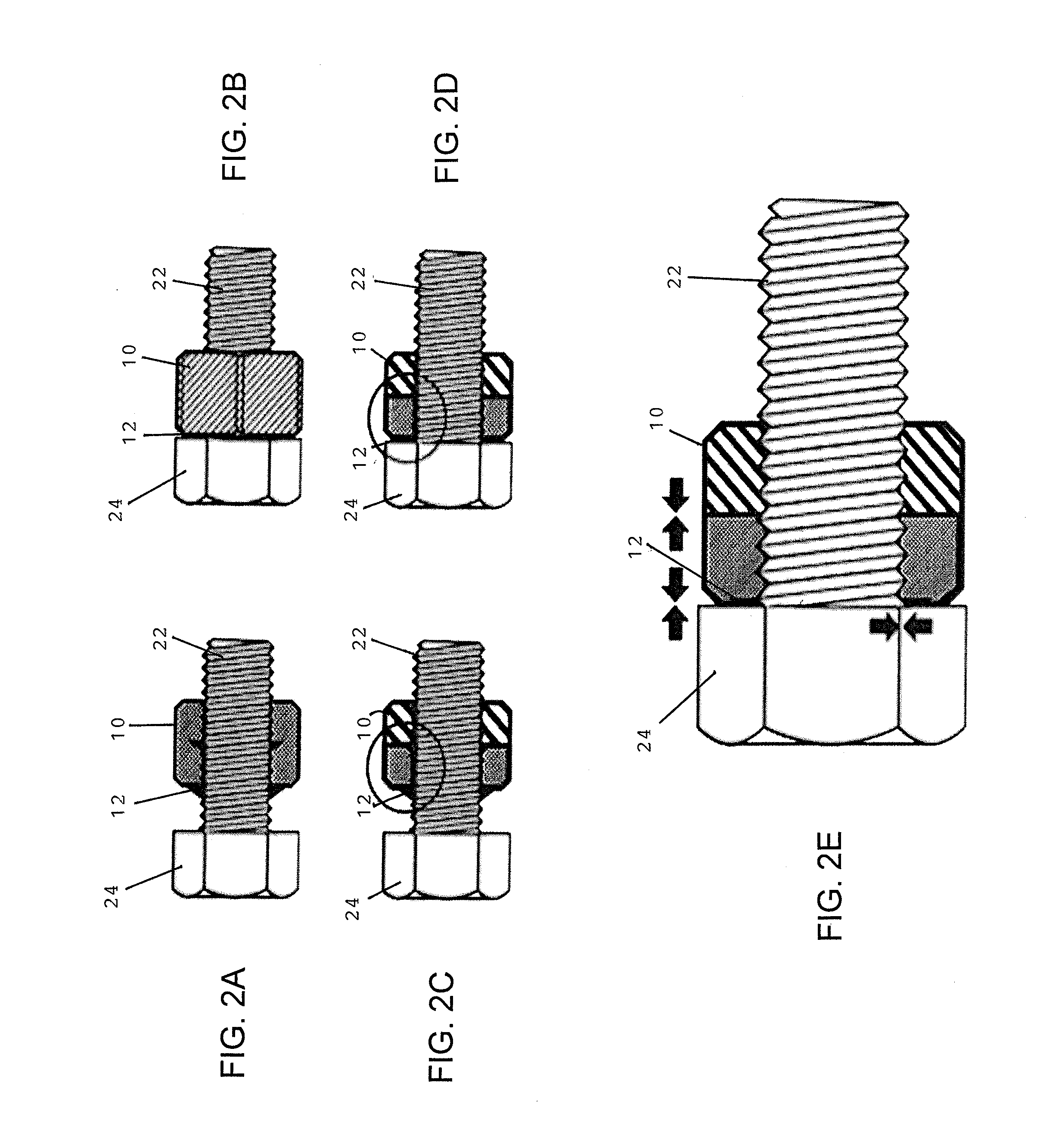 One-piece self-locking nut