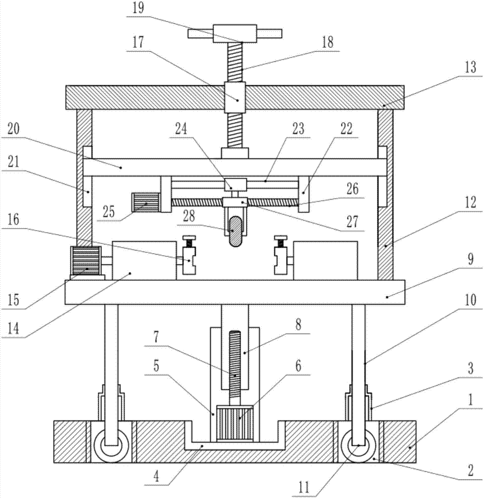 Device for grinding burrs on surface of rotating shaft of commercial coil motor