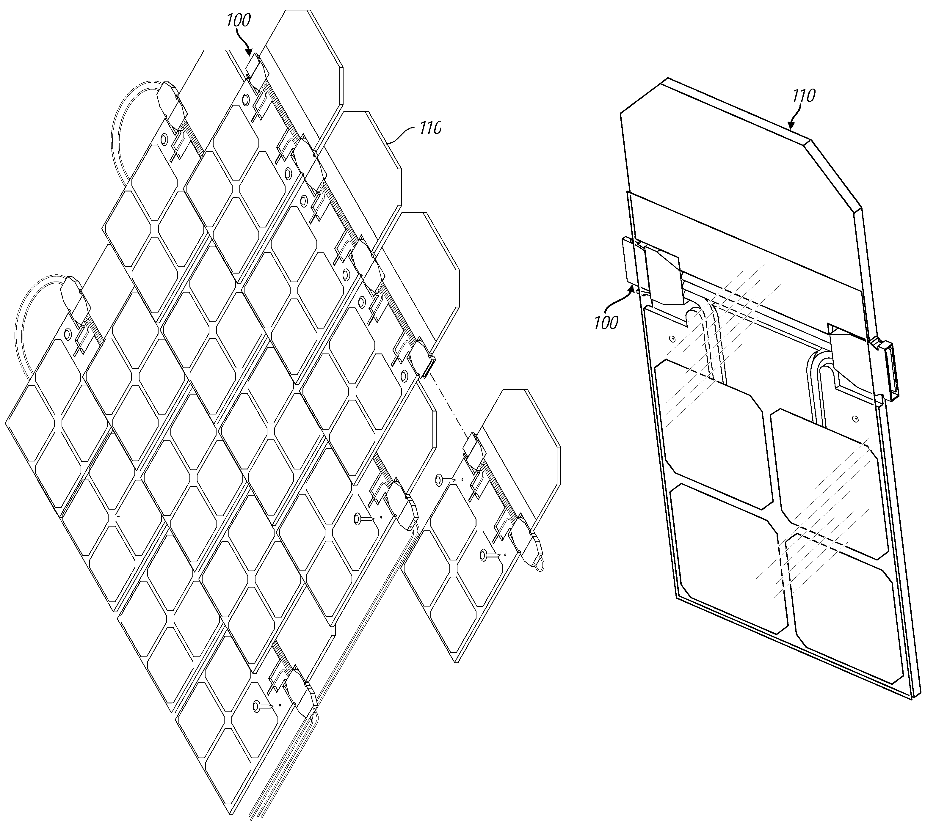 Photovoltaic roofing tile with a plug and socket on 2 opposite edges