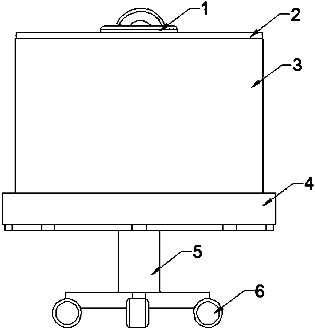 Coating barrel convenient to move