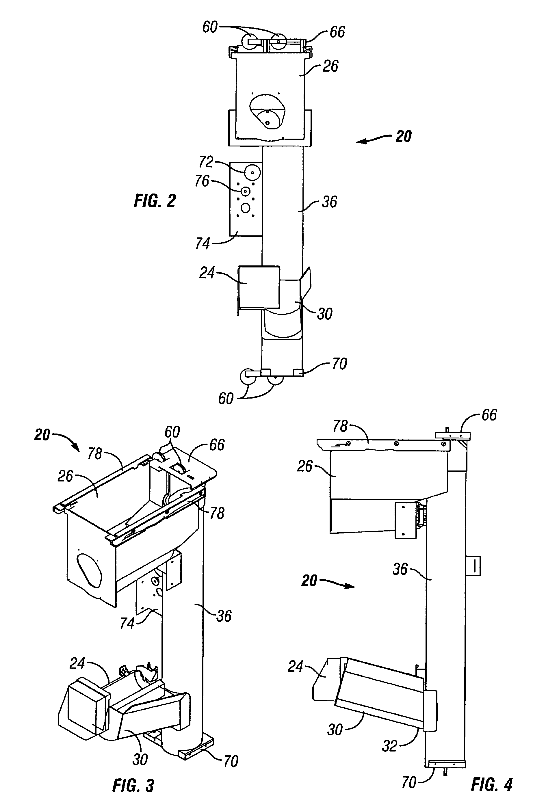 Ice dispenser for refrigerator with bottom mount freezer