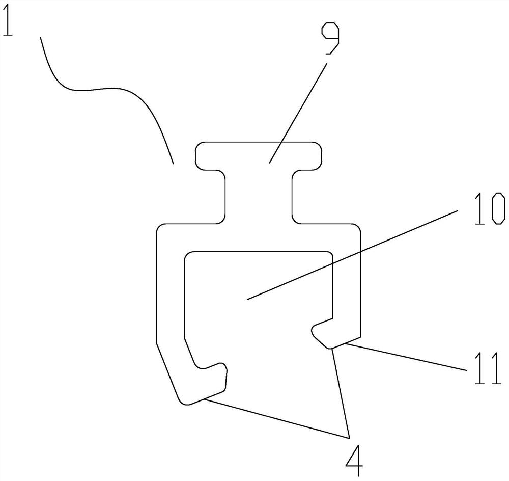 Curtain wall corner glass connection structure and installation method thereof