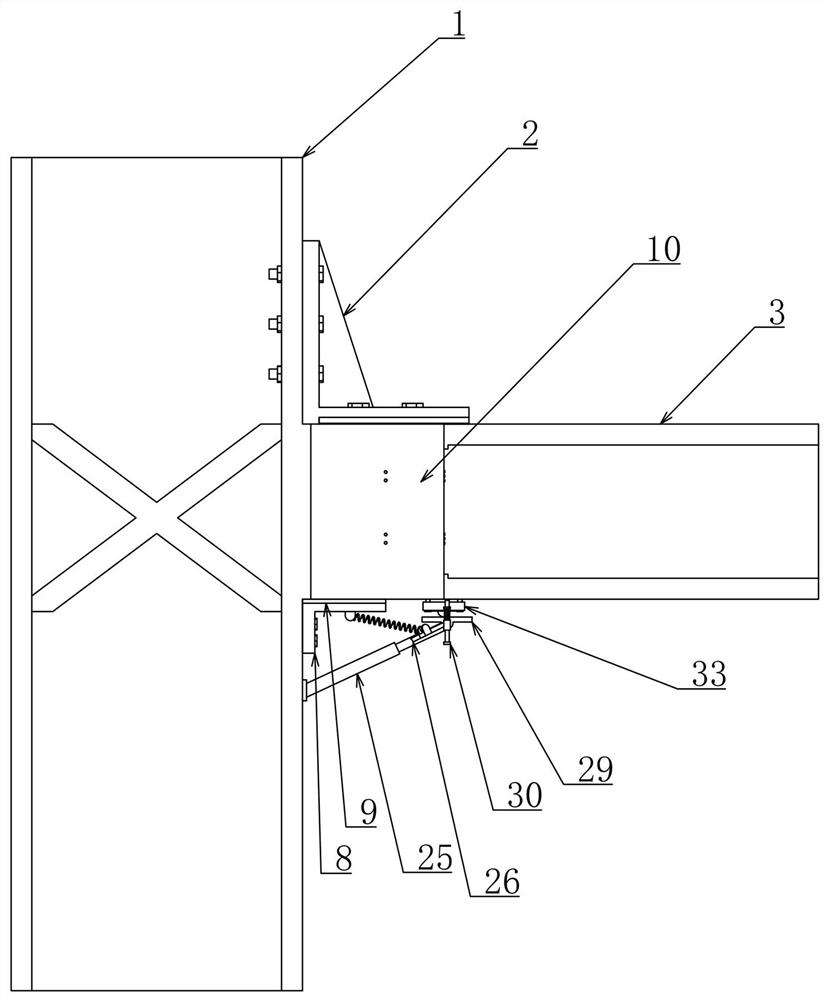 CSIPs-steel composite structure energy consumption type anti-seismic joint