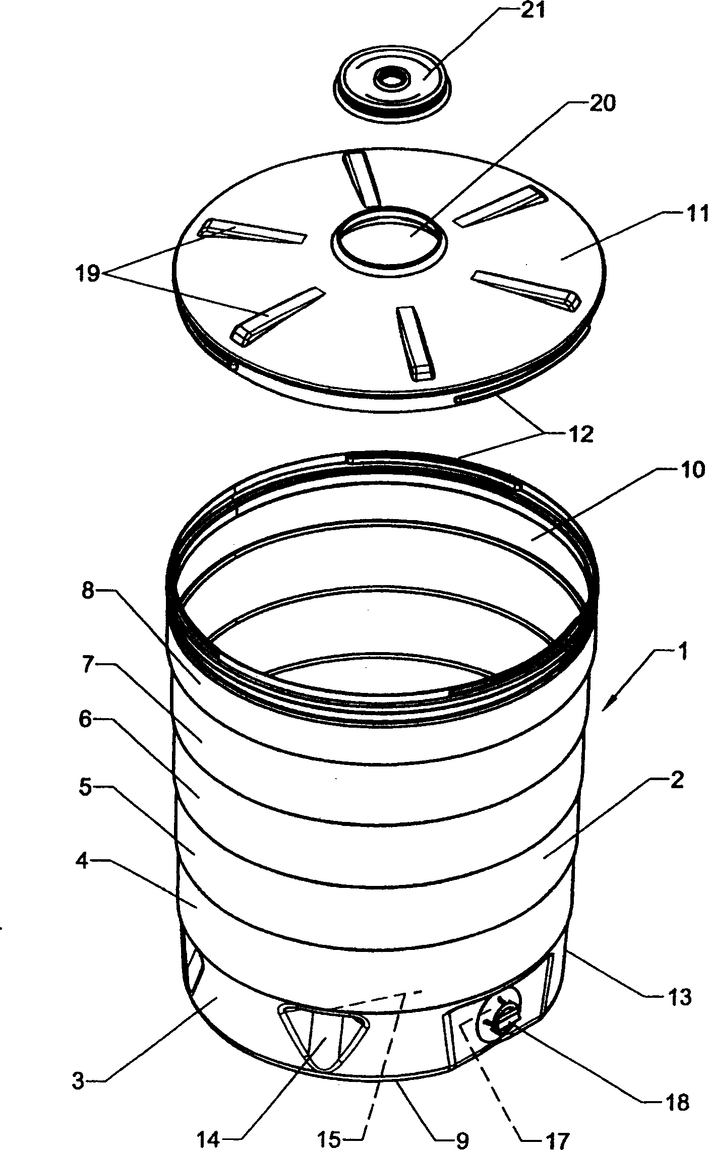 Plastic barrel