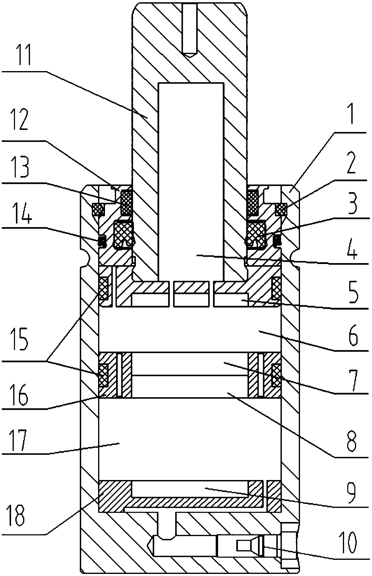 Permanent magnet high pressure nitrogen spring