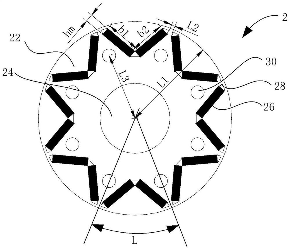 Rotor, motor, compressor, air conditioner and vehicle