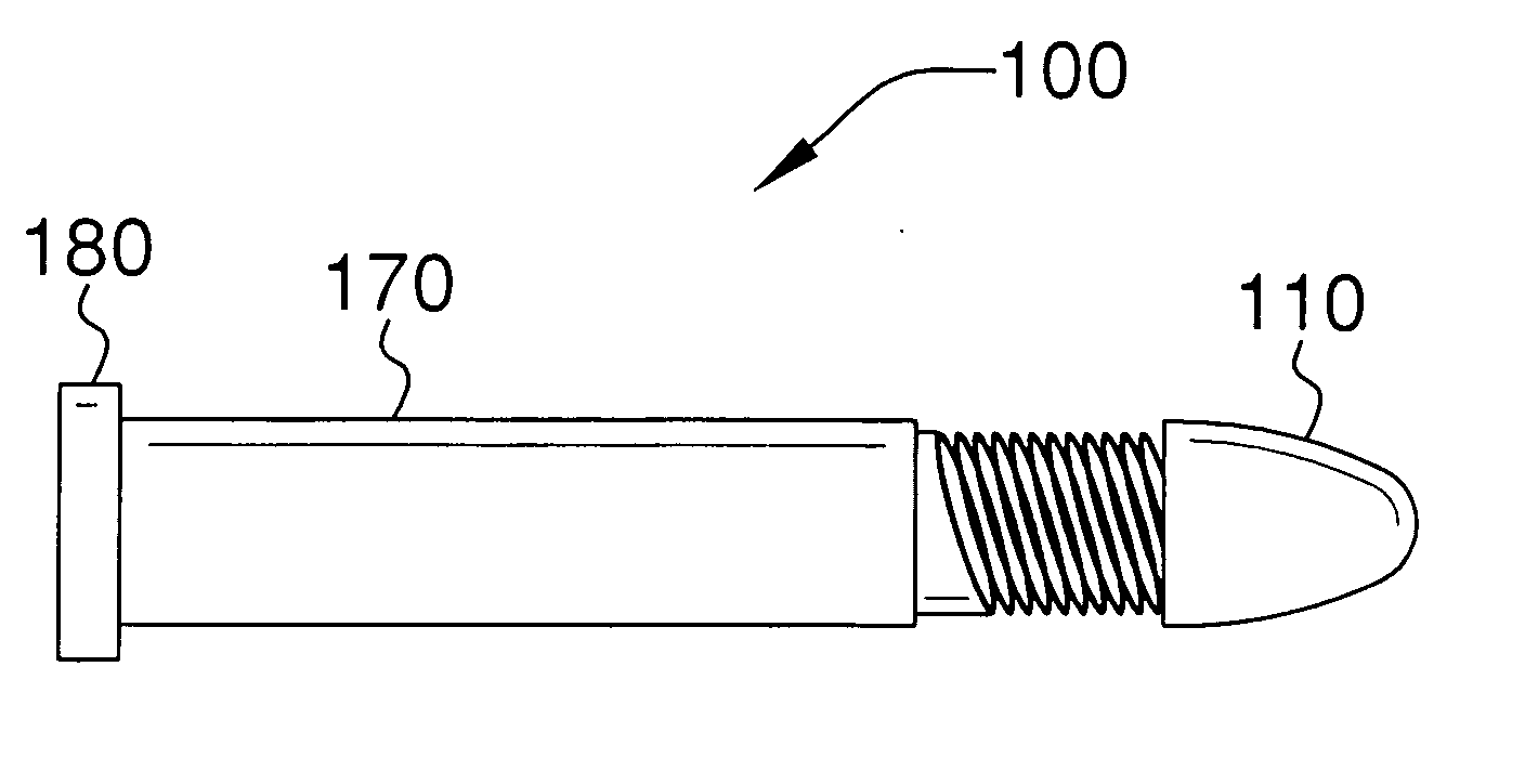 Firearm ammunition having improved flight and impact characteristics