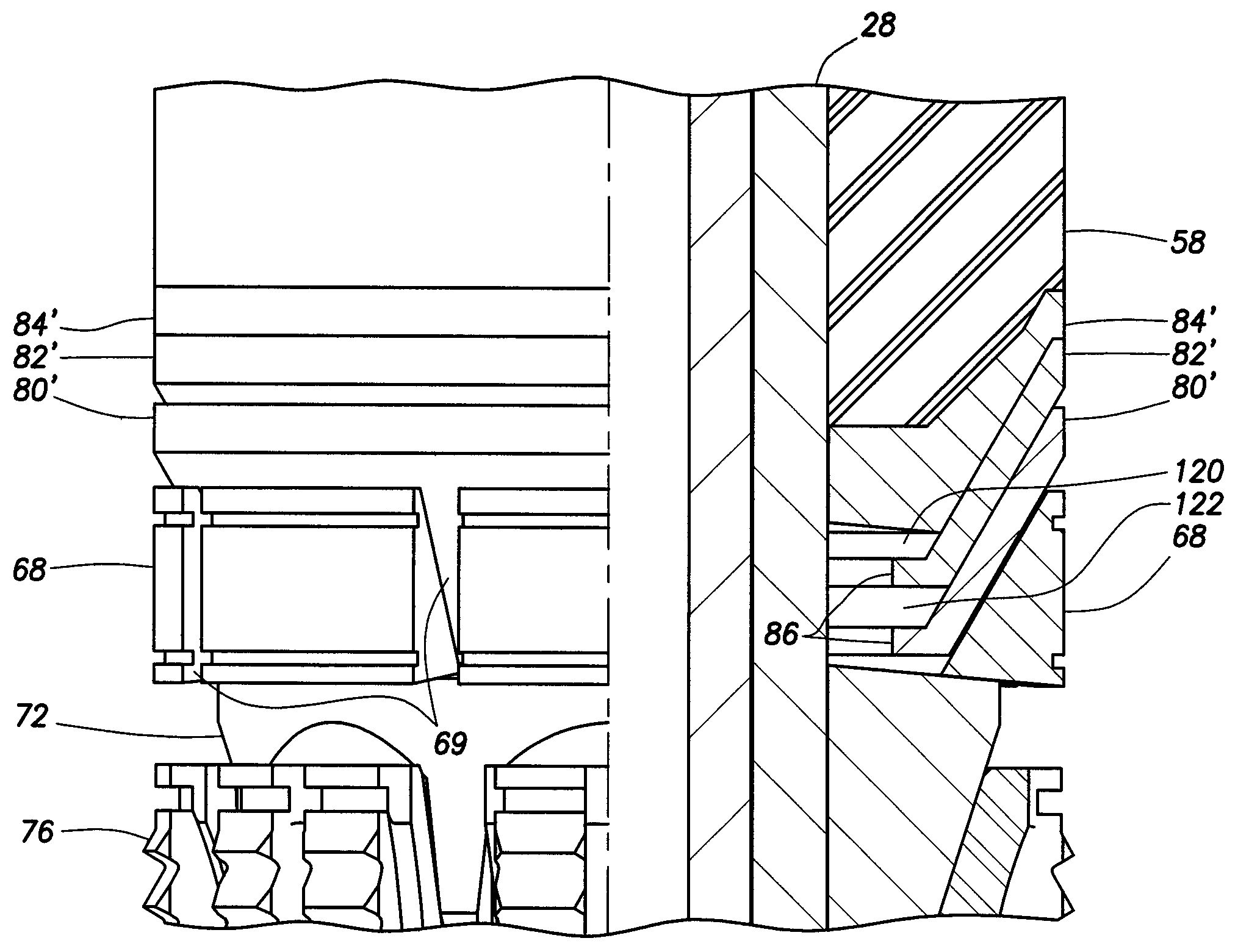 Packer element retaining system