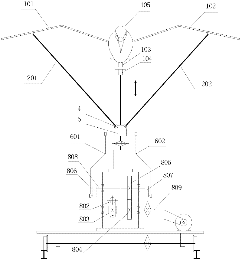 Intelligent bionic bird-repelling device