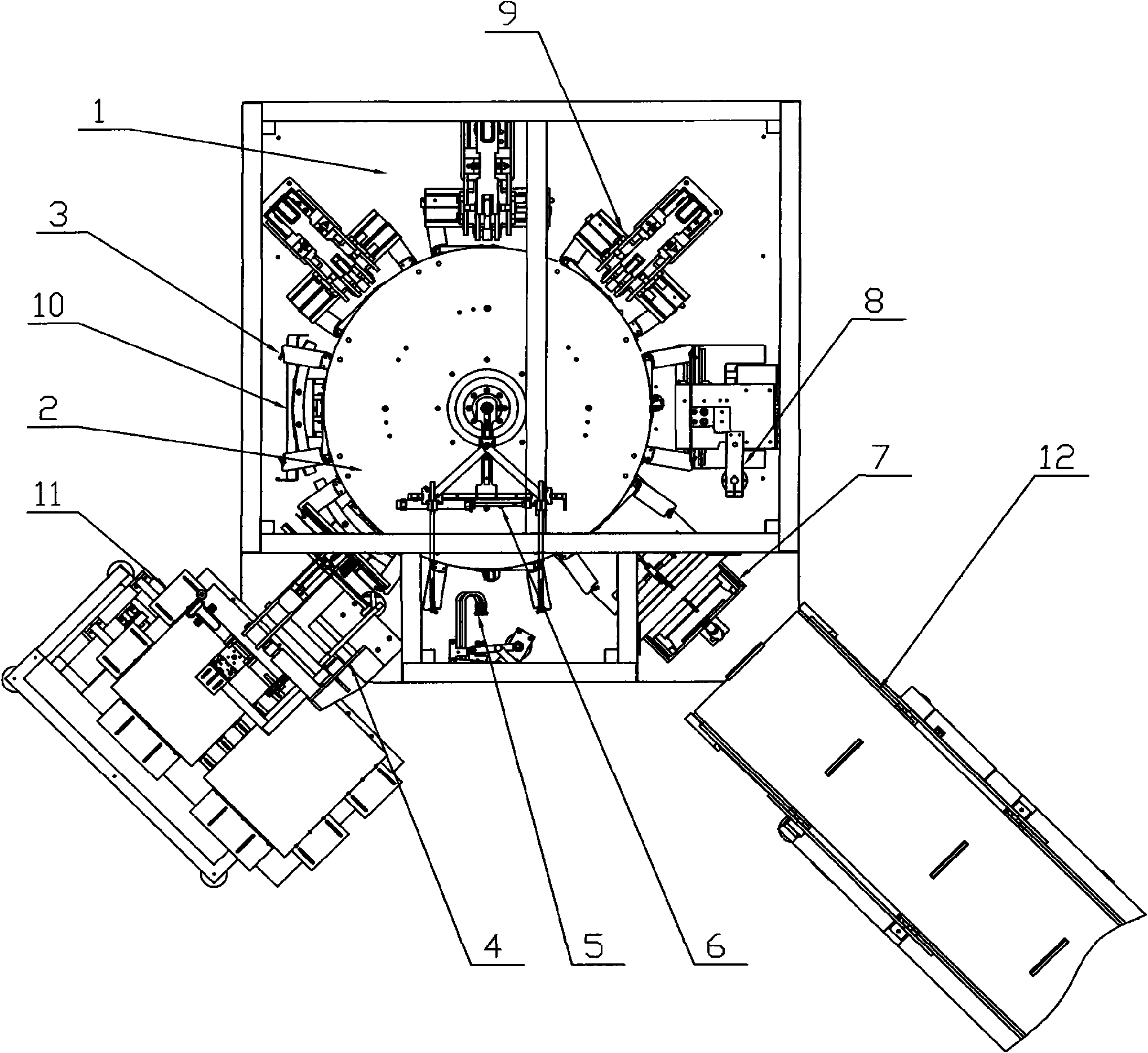 Method for packaging large flatbreads and fully-automatic flatbread packaging machine for achieving same