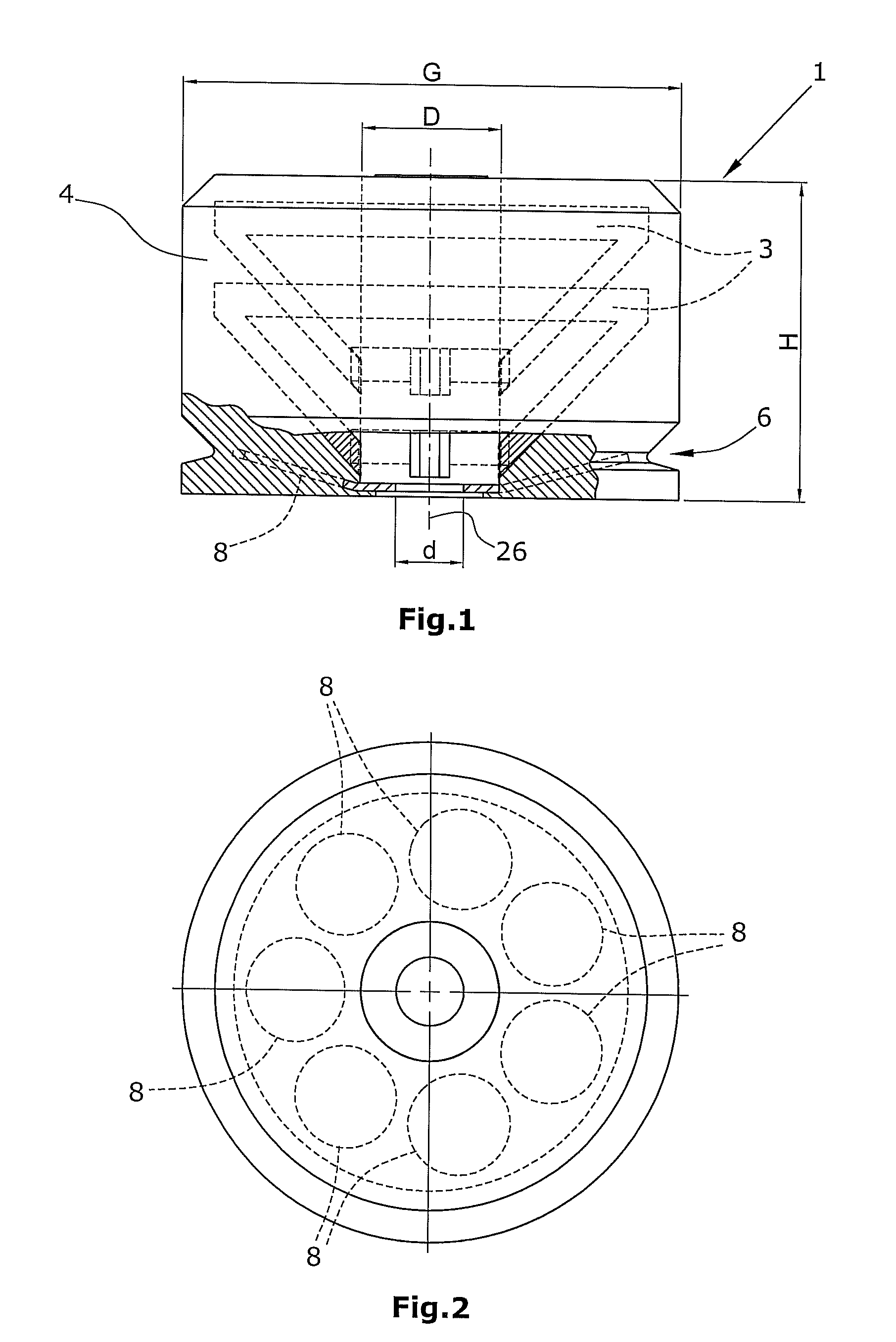 Buffer for absorbing impacts