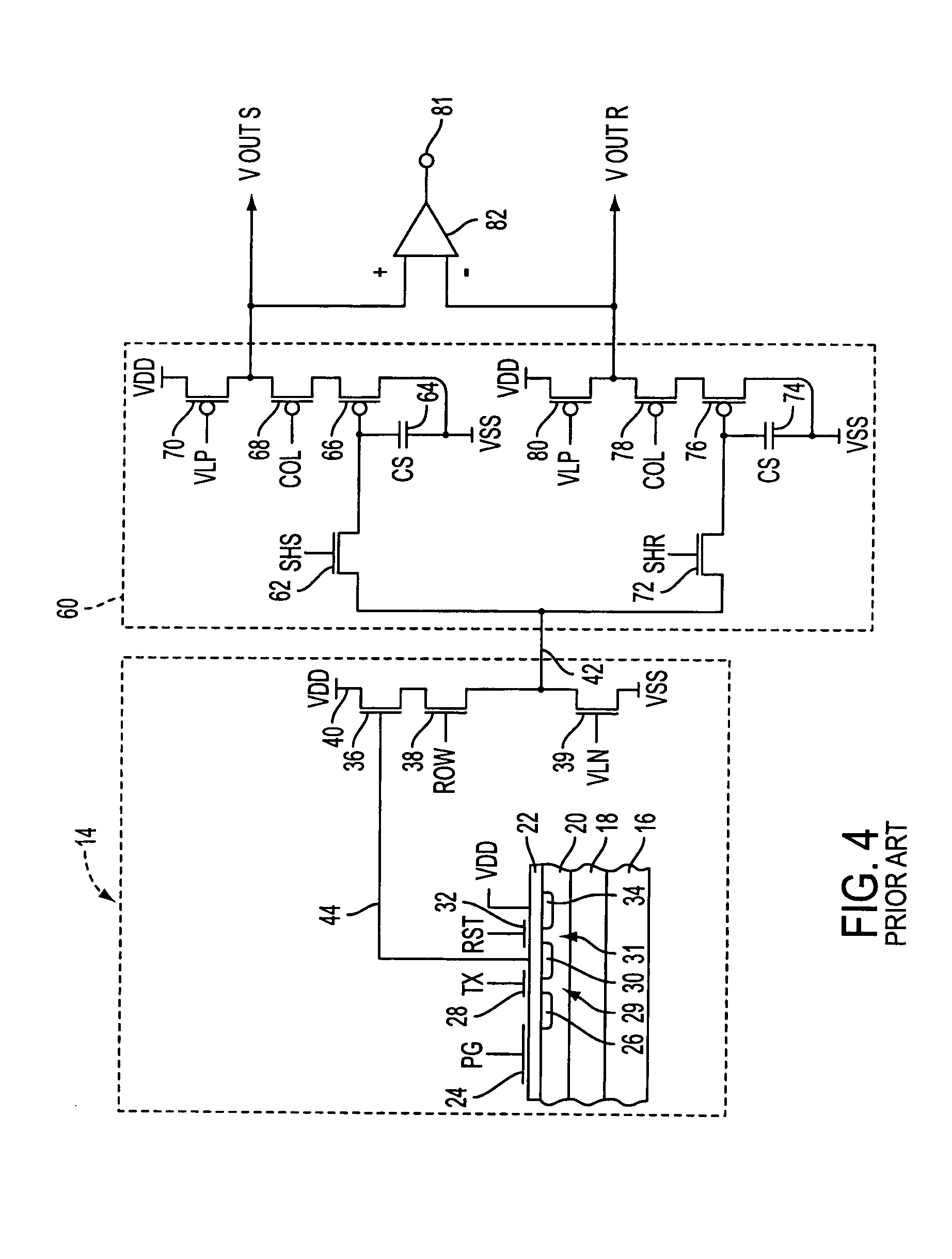 Single poly CMOS imager