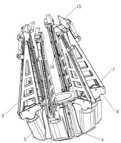 Shape-changeable pull-in type mechanical claw