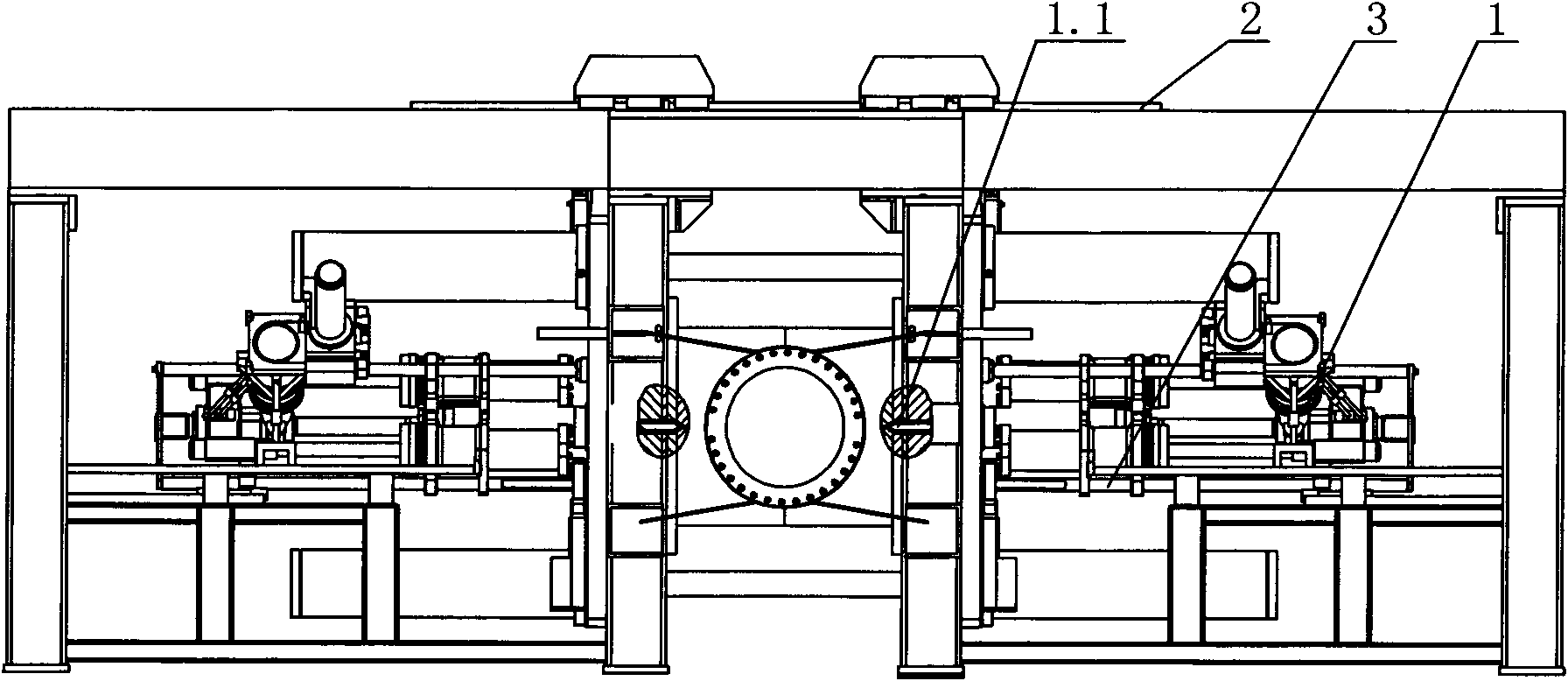 Horizontal solid-liquid dual-purpose composite insulator former