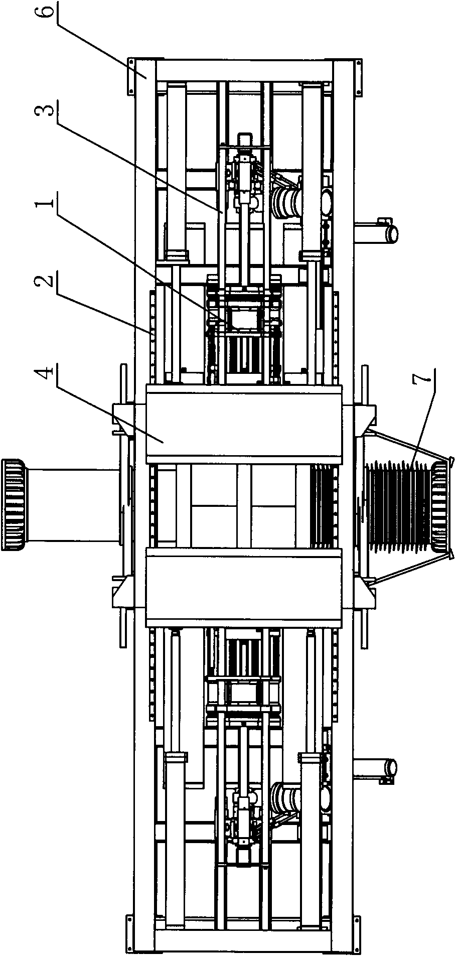 Horizontal solid-liquid dual-purpose composite insulator former