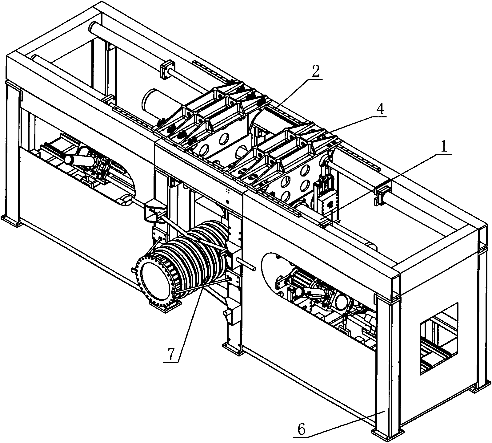 Horizontal solid-liquid dual-purpose composite insulator former